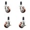 Service Caster 3 Inch 316SS Maroon Poly Swivel 1-1/4 Inch Expanding Stem Caster Brake SCC, 2PK SS316EX20S314-PPUB-MRN-2-TLB-2-114 - alternate 5